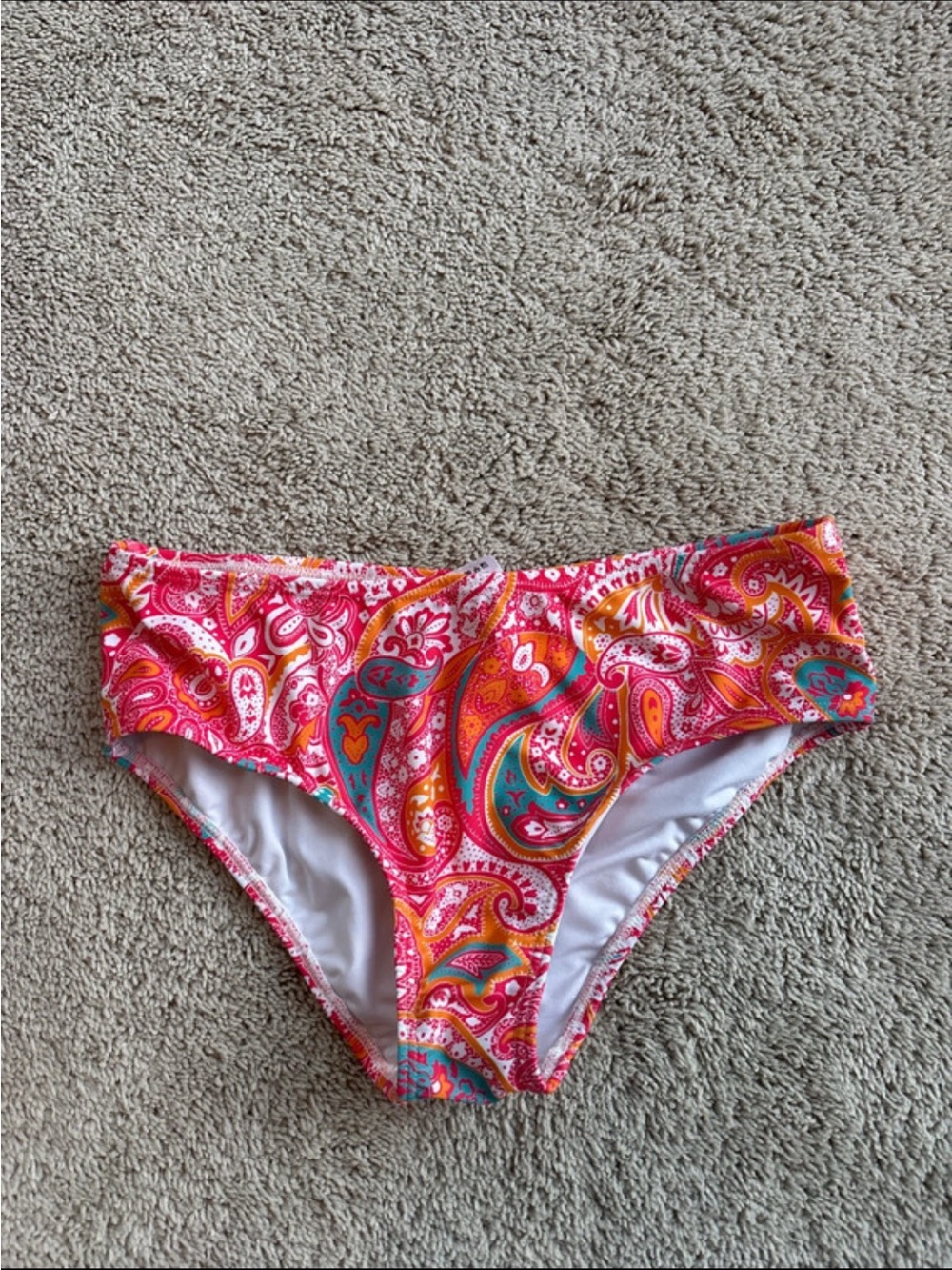 VENUS Pink & Turquoise Paisley Bikini Bottoms